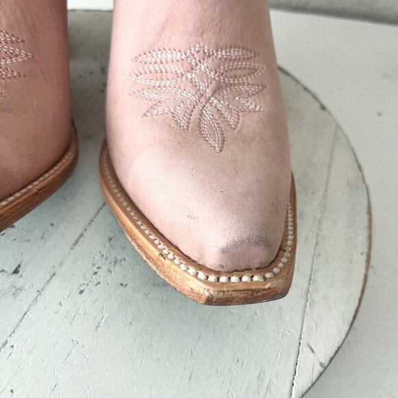 Lane SMOKESHOW Pink Cowboy Bootie Womens 8.5 Short Western Cowgirl Ankle Boots - Picture 9 of 15